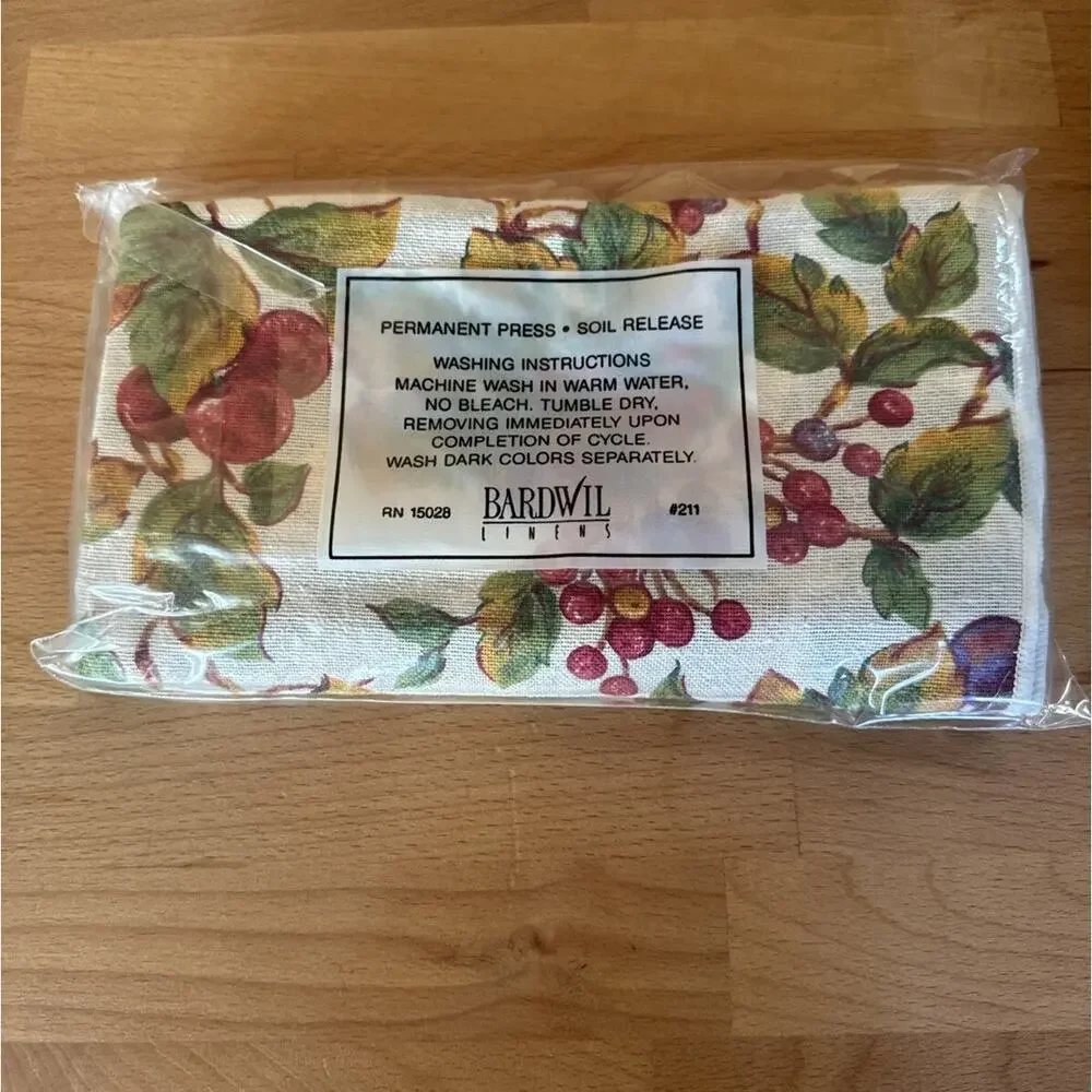 4 Bardwil Linens Vineyard, Permanent Press, Soil, Release, Napkins